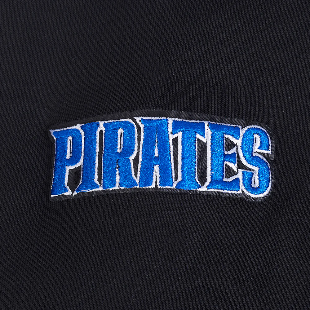 HAMPTON UNIVERSITY CLASSIC WOMEN'S RIB FLEECE CROPPED PULLOVER HOODIE (BLACK) - Image 6