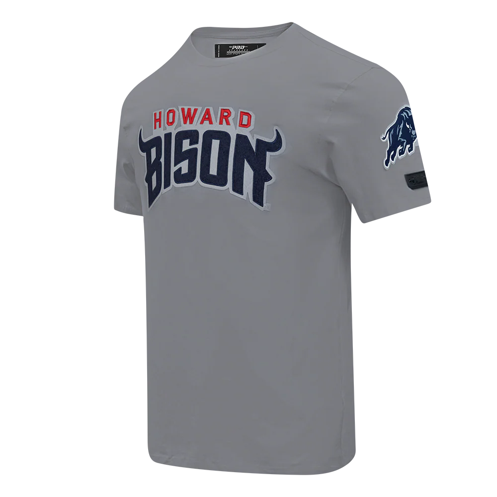 HOWARD UNIVERSITY CLASSIC MEN'S TEE (GRAY) - Image 2