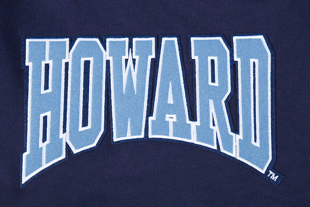 COLLEGE HOWARD UNIVERSITY CREST EMBLEM MEN'S FLC SHORT (MIDNIGHT NAVY) - Image 5