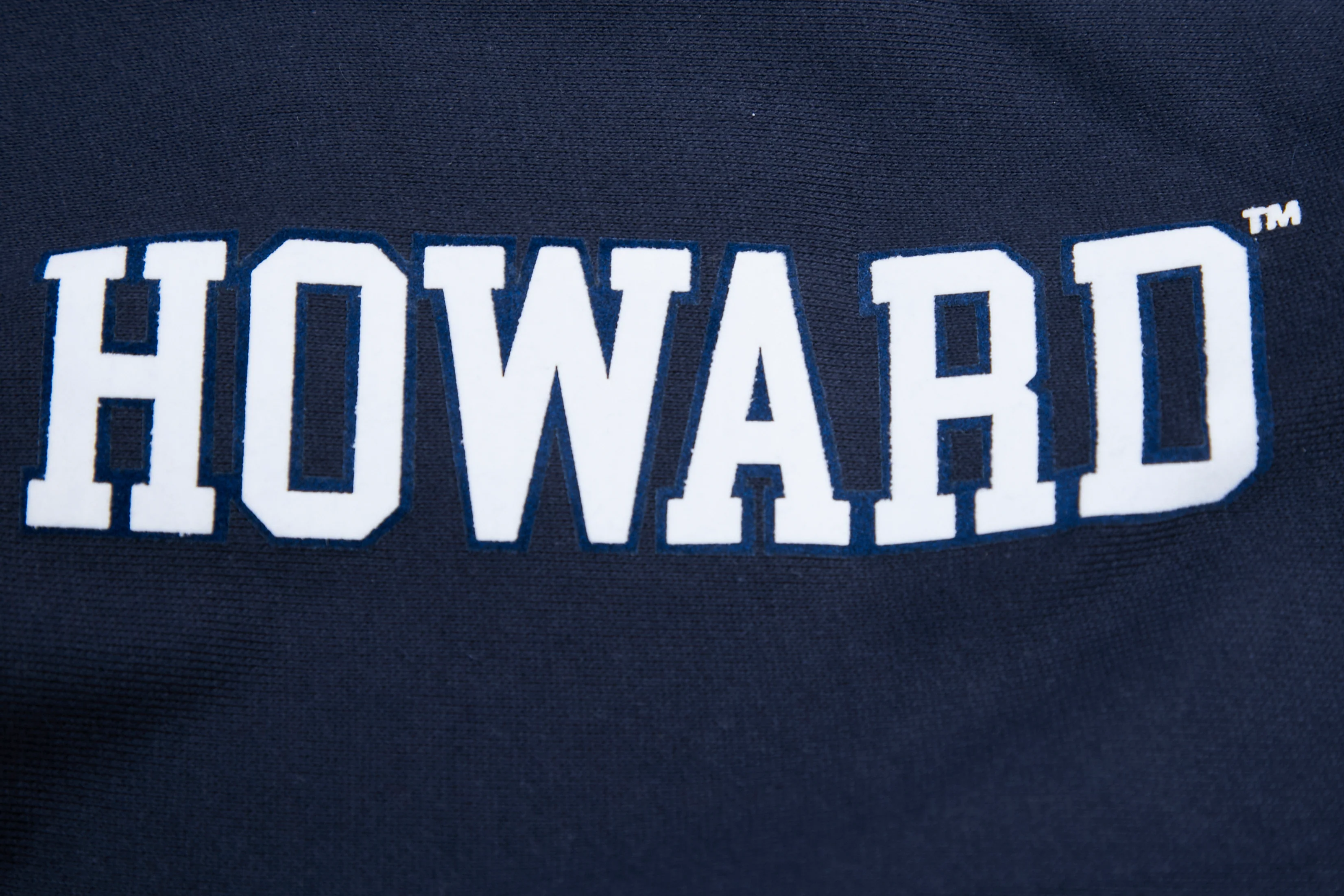 HOWARD UNIVERSITY CLASSIC MEN'S STACKED LOGO PULLOVER HOODIE (MIDNIGHT NAVY) - Image 6