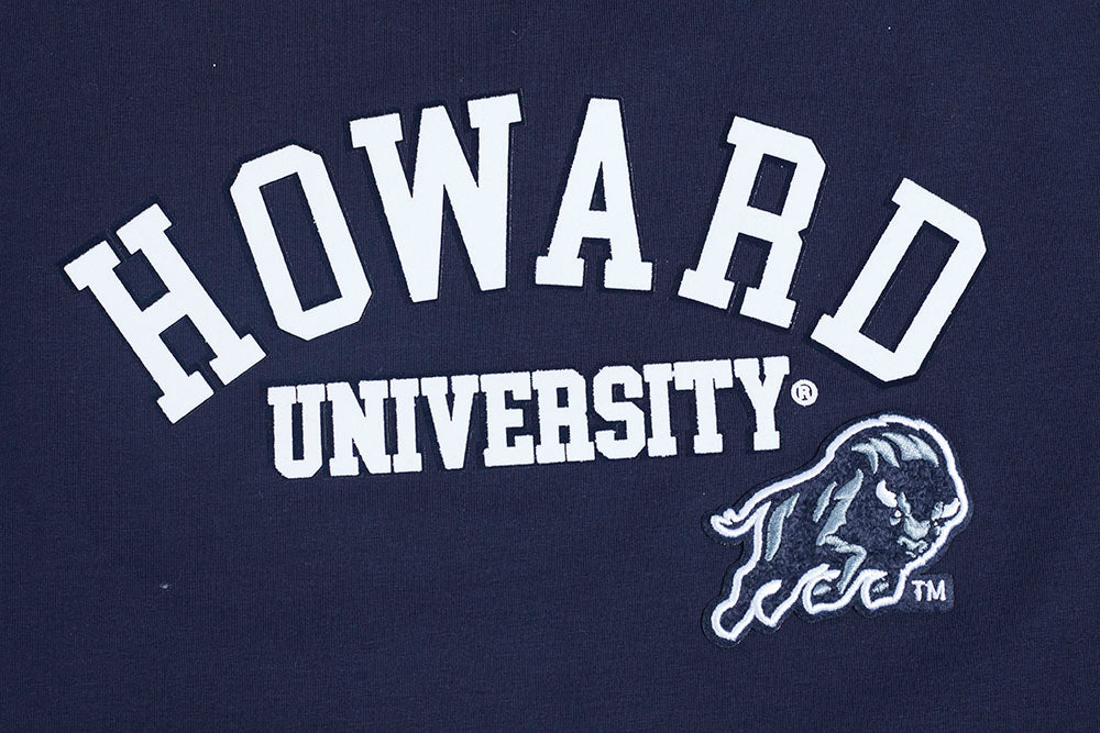 HOWARD UNIVERSITY CLASSIC WOMEN'S SINGLE JERSEY BOXY TEE (MIDNIGHT NAVY) - Image 5