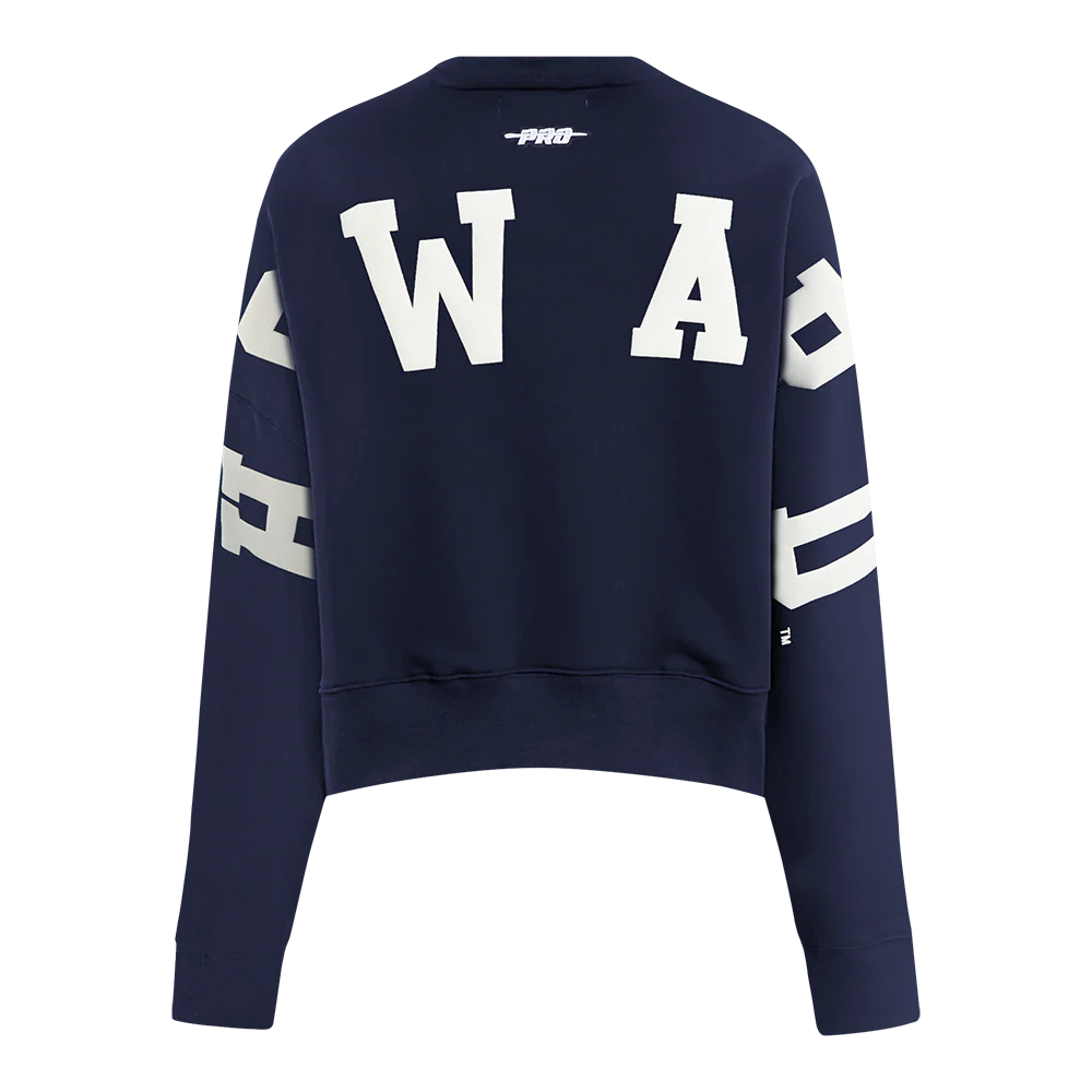 COLLEGE HOWARD UNIVERSITY WINGSPAN WOMEN'S FLC CREWNECK (MIDNIGHT NAVY)