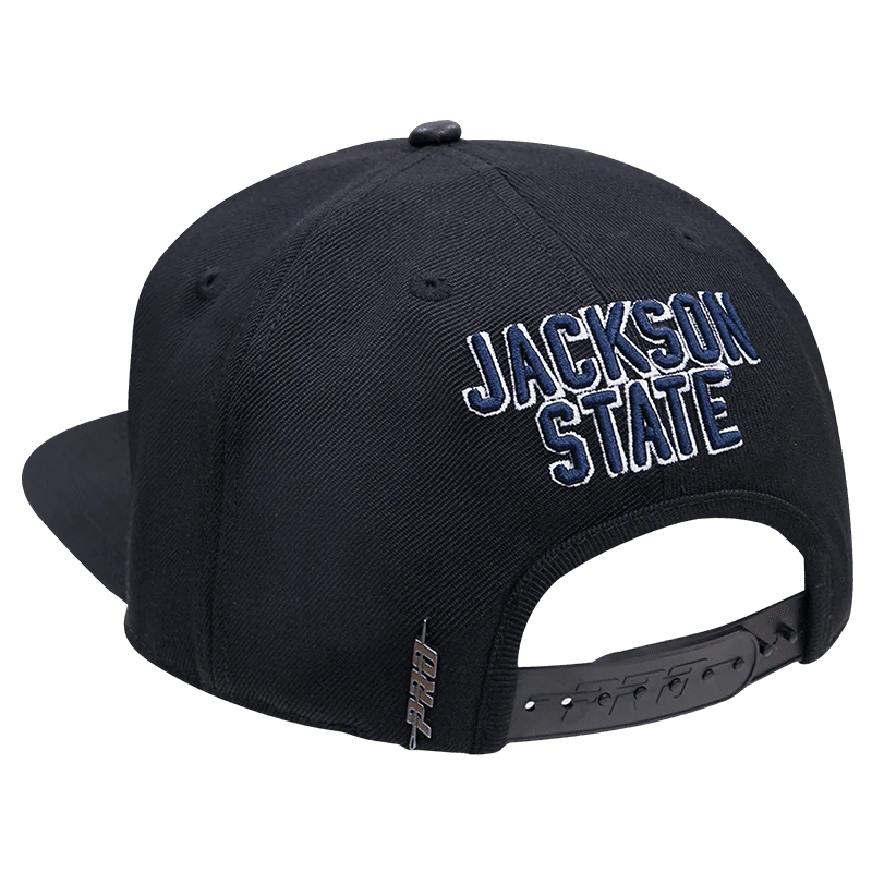JACKSON STATE UNIVERSITY CLASSIC UNISEX STACKED LOGO WOOL SNAPBACK (BLACK) - Image 2