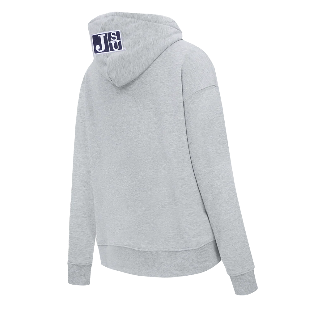COLLEGE JACKSON STATE UNIVERSITY CLASSIC WOMEN'S FLC PO HOODIE (HEATHER GREY) - Image 4