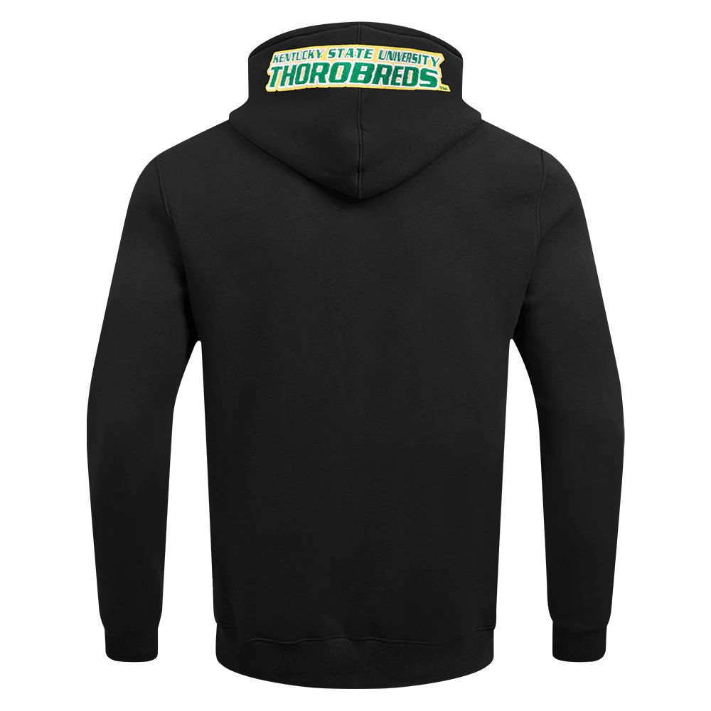 KENTUCKY STATE UNIVERSITY CLASSIC MEN'S PULLOVER HOODIE (BLACK) - Image 3