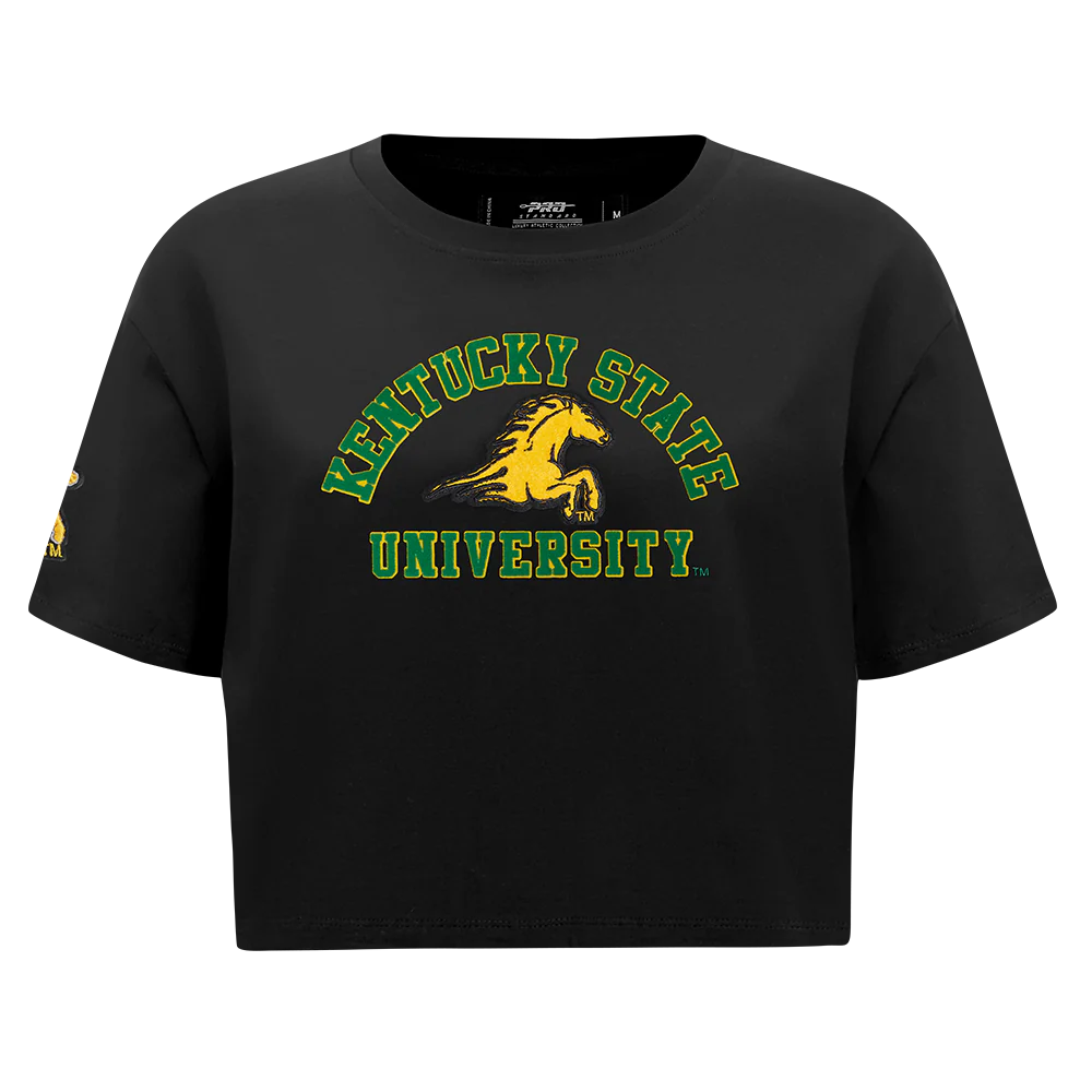 KENTUCKY STATE UNIVERSITY CLASSIC SINGLE JERSEY BOXY TEE (BLACK)