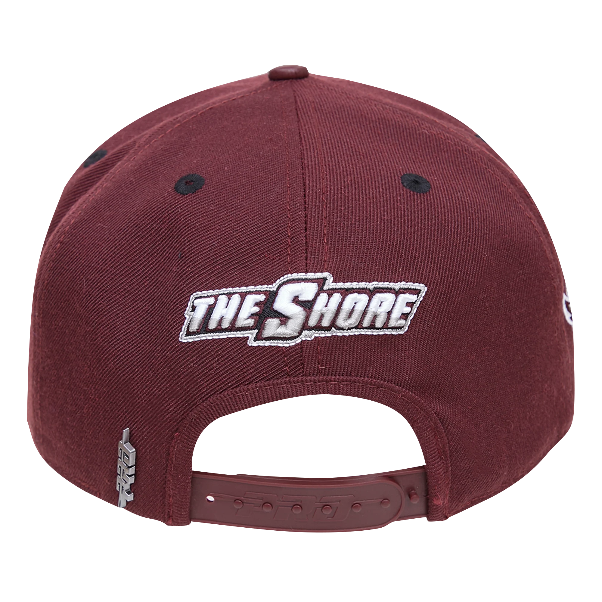 MARYLAND EASTERN SHORE CLASSIC UNISEX STACKED LOGO WOOL SNAPBACK HA (WINE) - Image 4