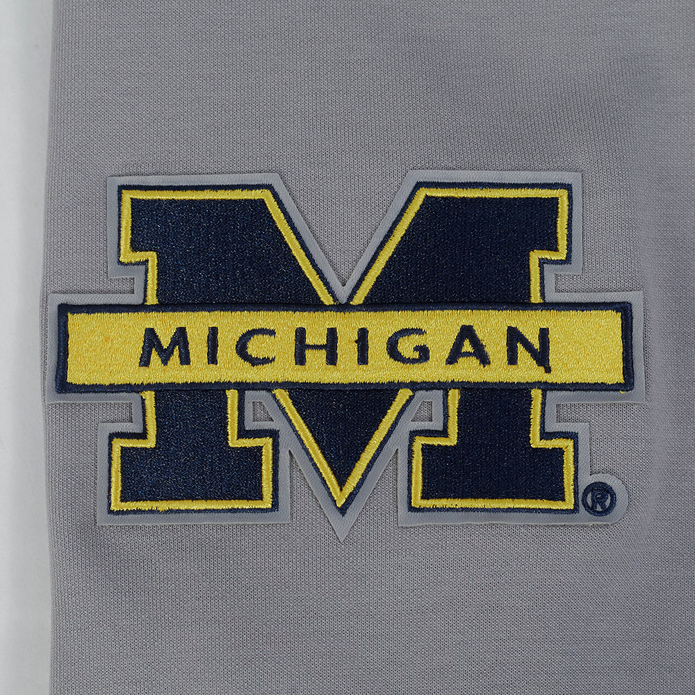 UNIVERSITY OF MICHIGAN CLASSIC MEN'S FZ PO HODIE (GRAY) - Image 6