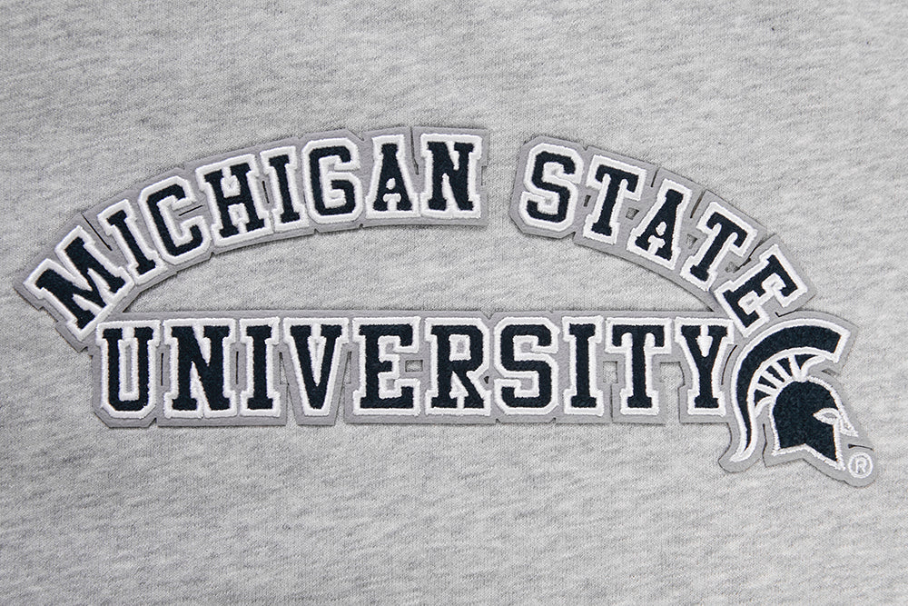MICHIGAN STATE UNIVERSITY CLASSIC WOMEN'S CREWNECK (HEATHER GREY) - Image 5