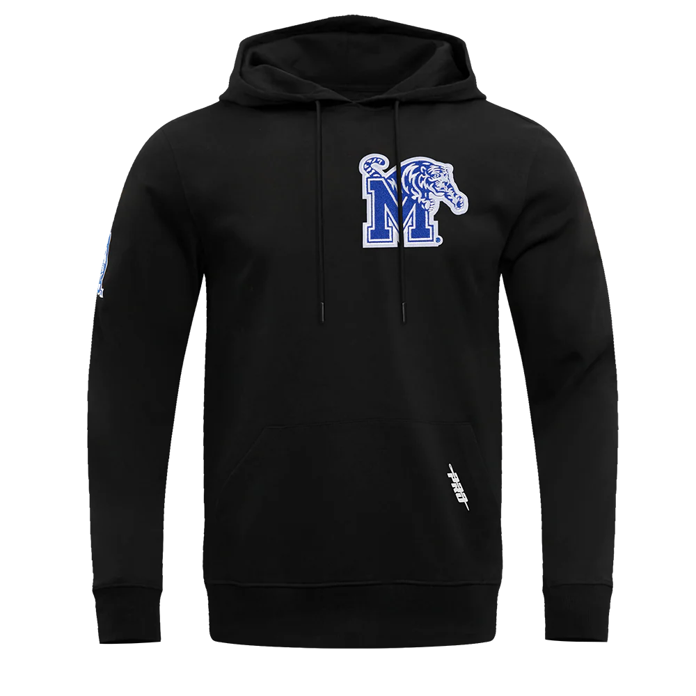 UNIVERSITY OF MEMPHIS CLASSIC MEN'S PULLOVER HOODIE (BLACK) - Image 10