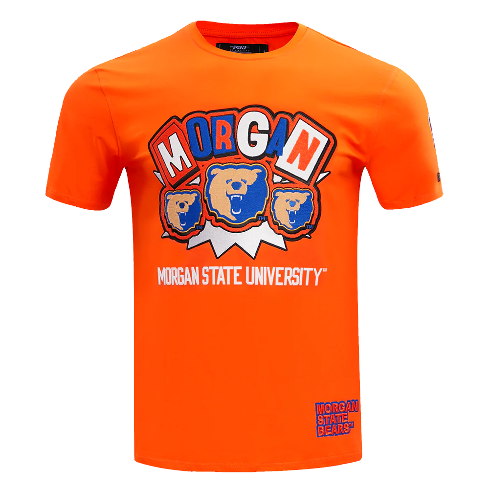 MORGAN STATE UNIVERSITY HOMECOMING SINGLE JERSEY MEN'S TEE (ORANGE)