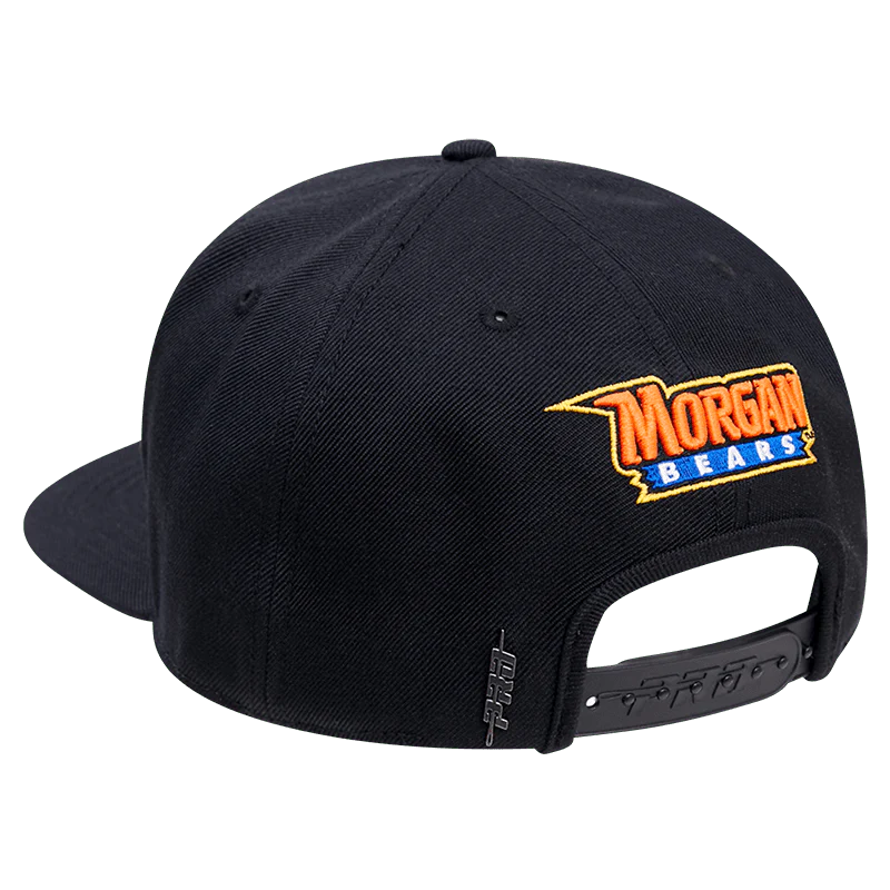 MORGAN STATE UNIVERSITY CLASSIC UNISEX WOOL SNAPBACK HAT (BLACK) - Image 3