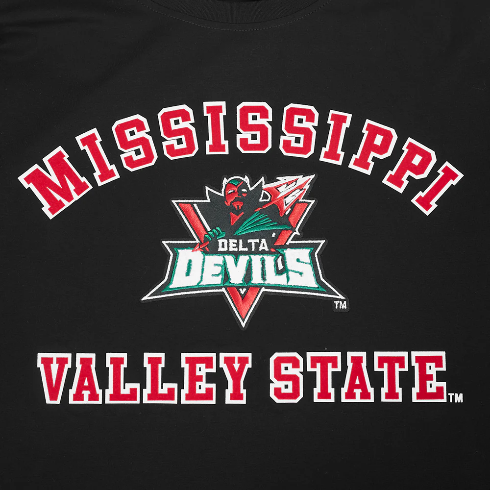 MISSISSIPPI VALLEY STATE UNIVERSITY CLASSIC MEN'S STACKED LOGO S (BLACK) - Image 5