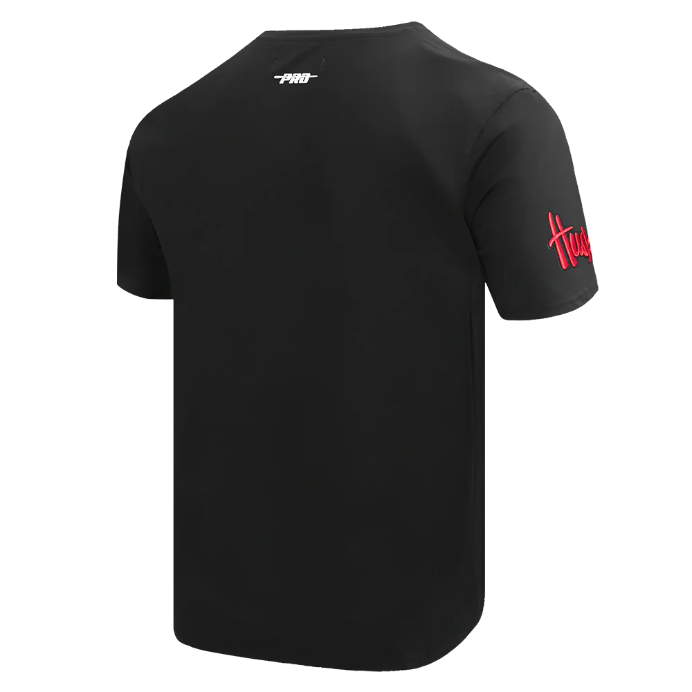UNIVERSITY OF NEBRASKA CLASSIC MEN'S STACKED LOGO TEE (BLACK) - Image 4