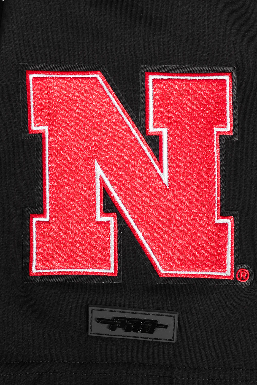 UNIVERSITY OF NEBRASKA CLASSIC MEN'S STACKED LOGO TEE (BLACK) - Image 6