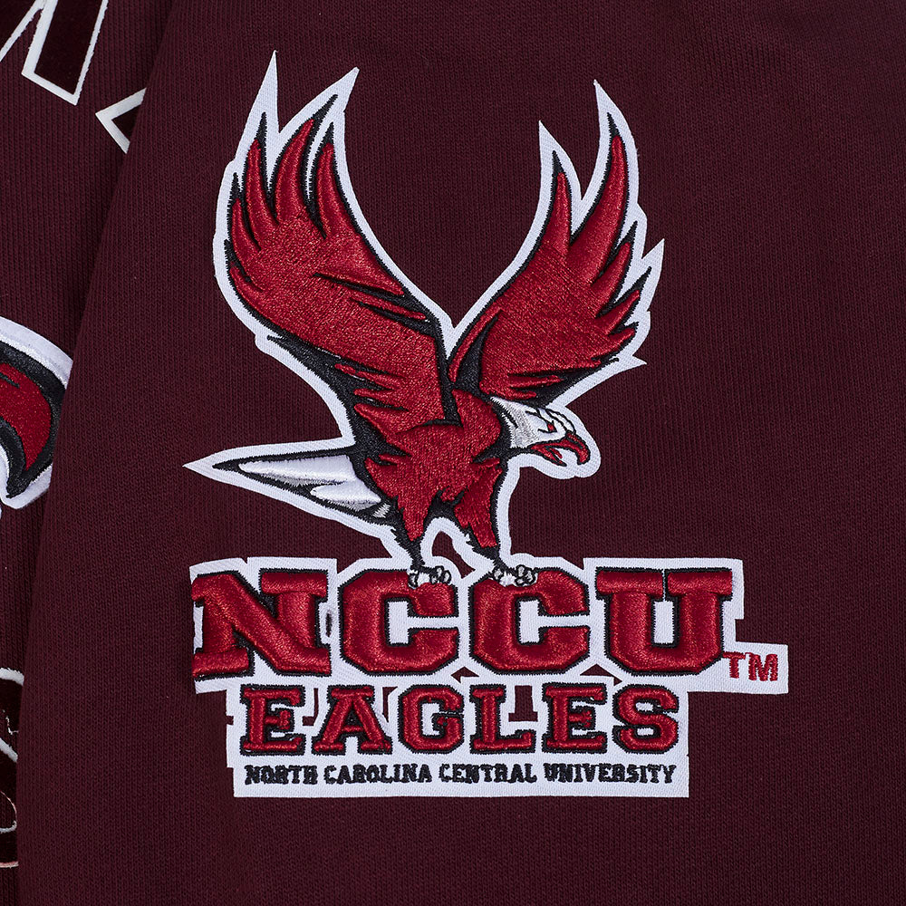 NORTH CAROLINA CENTRAL UNIVERSITY CLASSIC MEN'S STACKED LOGO (WINE) - Image 7