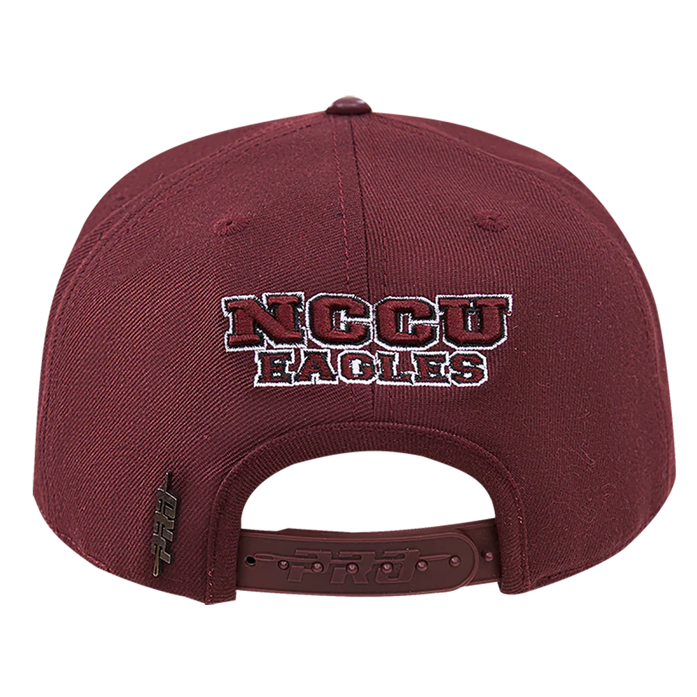 NORTH CAROLINA CENTRAL UNIVERSITY CLASSIC UNISEX STACKED WOOL SNAPB (WINE) - Image 4