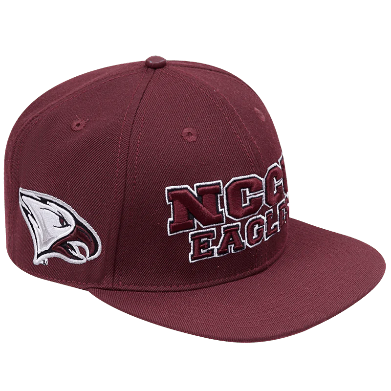 NORTH CAROLINA CENTRAL UNIVERSITY CLASSIC UNISEX STACKED LOGO SNAPB (WINE) - Image 2