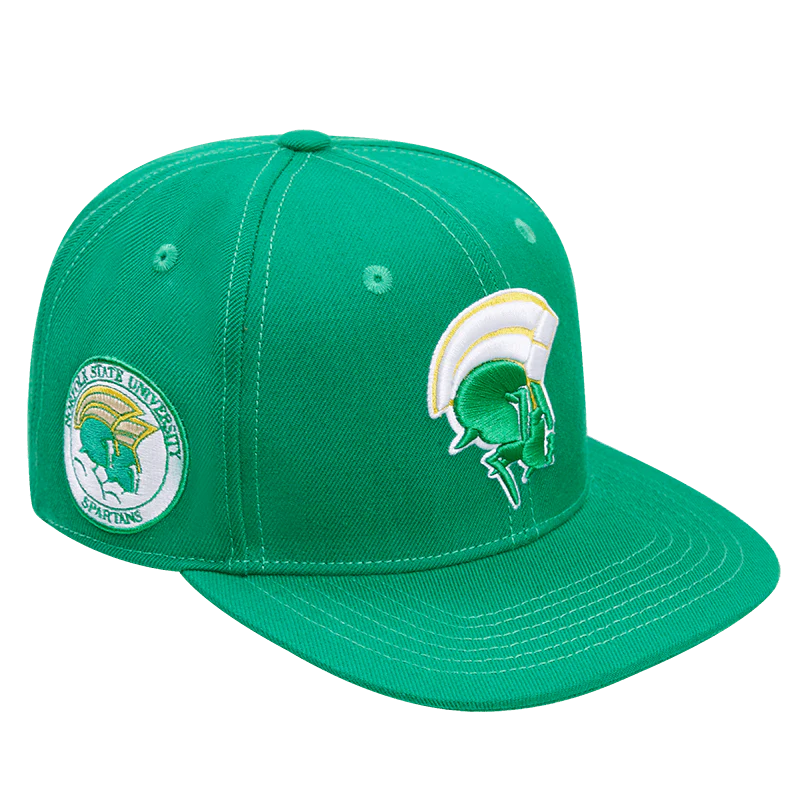 NORFOLK STATE UNIVERSITY CLASSIC UNISEX WOOL SNAPBACK HAT (KELLY GREEN) - Image 2