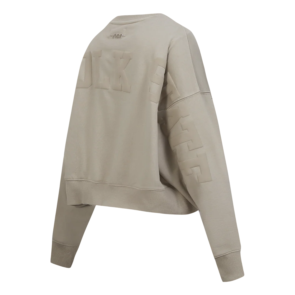 COLLEGE NORFOLK STATE UNIVERSITY WINGSPAN WOMEN'S FLC CREWNECK (TAUPE) - Image 4