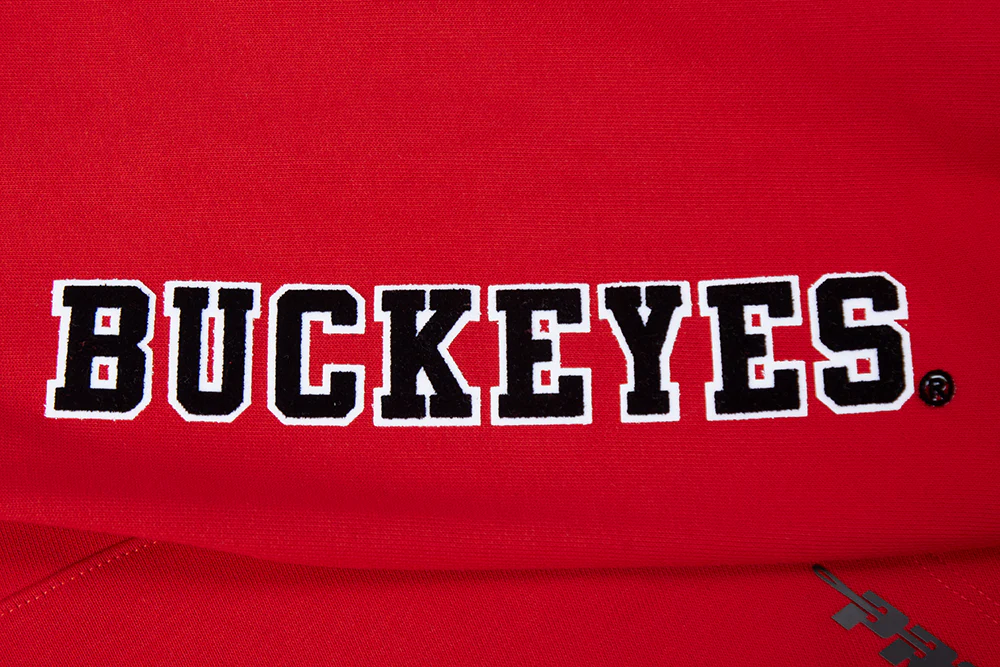 OHIO STATE UNIVERSITY CLASSIC MEN'S PULLOVER HOODIE (RED) - Image 6