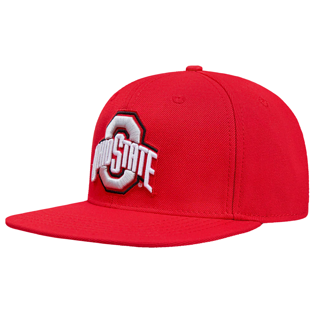 OHIO STATE UNIVERSITY CLASSIC MEN'S WOOL SNAPBACK HAT (RED) - Image 3