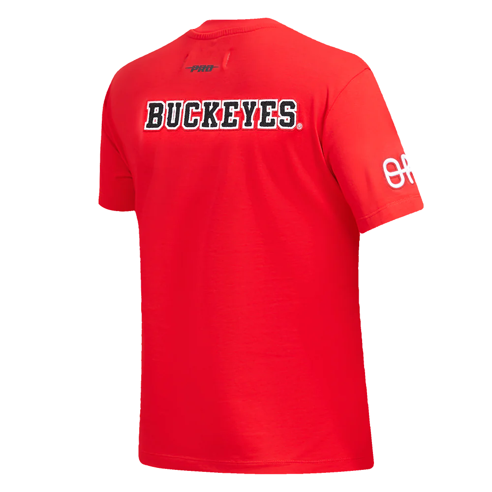 OHIO STATE UNIVERSITY CLASSIC SHORT SLEEVE WOMEN'S SLIM FIT TEE (RED) - Image 4