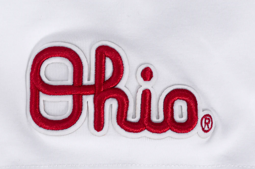 OHIO STATE UNIVERSITY CLASSIC SHORT SLEEVE WOMEN'S SLIM FIT TEE (WHITE) - Image 6