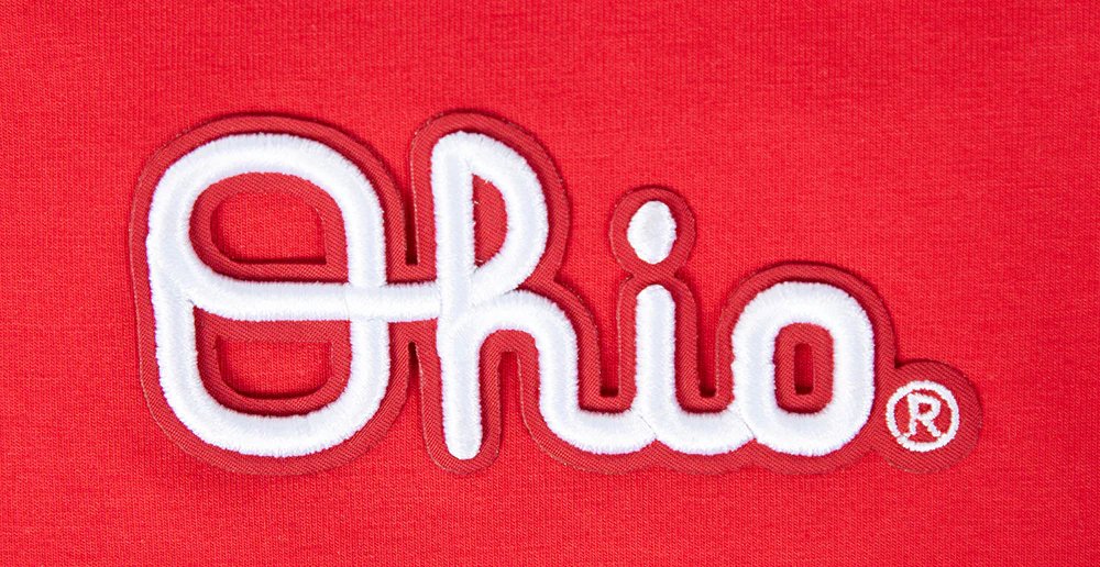 OHIO STATE UNIVERSITY CLASSIC WOMEN'S BOXY TEE (RED) - Image 7