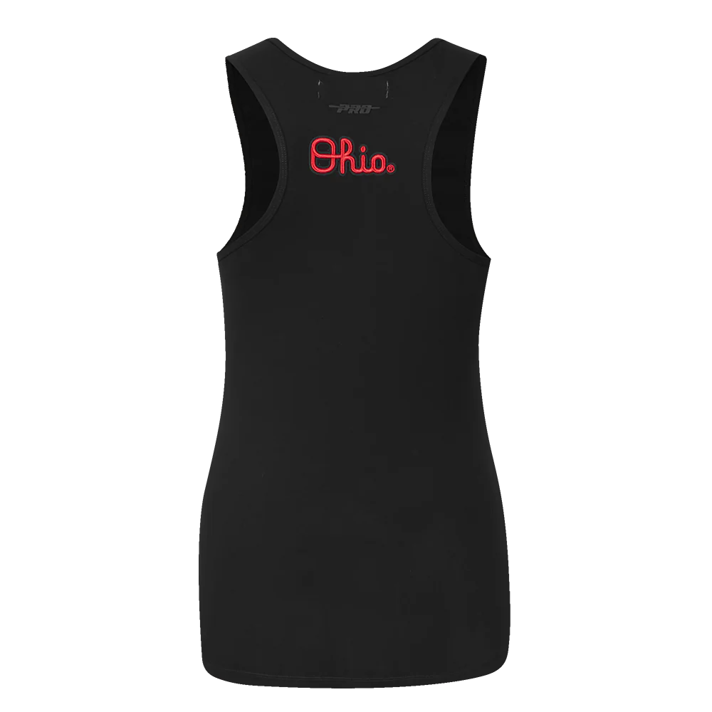 OHIO STATE UNIVERSITY CLASSIC WOMEN'S RELAXED FIT RACERBACK (BLACK) - Image 4