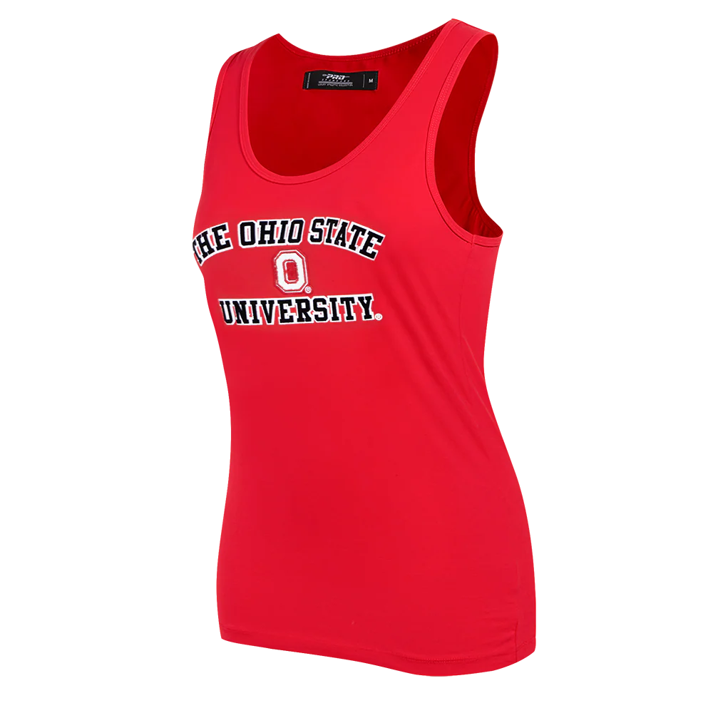 OHIO STATE UNIVERSITY CLASSIC WOMEN'S RELAXED FIT RACERBACK (RED) - Image 2