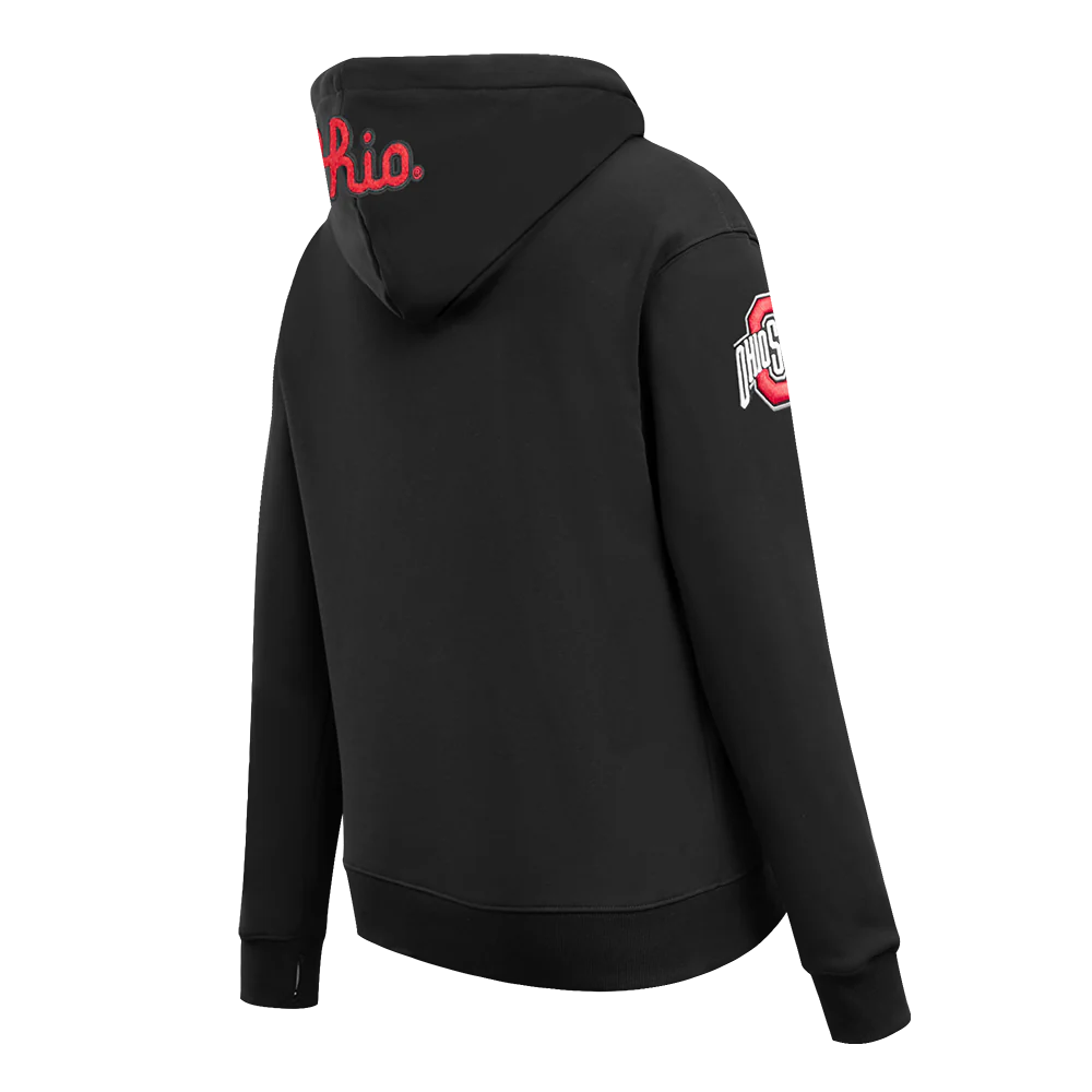 OHIO STATE UNIVERSITY CLASSIC WOMEN'S PULLOVER HOODIE (BLACK) - Image 4