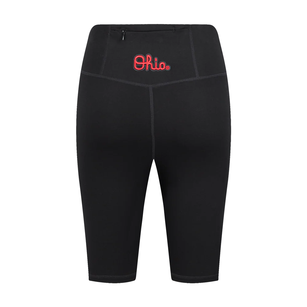 OHIO STATE UNIVERSITY CLASSIC WOMEN'S COTTON BIKE SHORT (BLACK) - Image 3