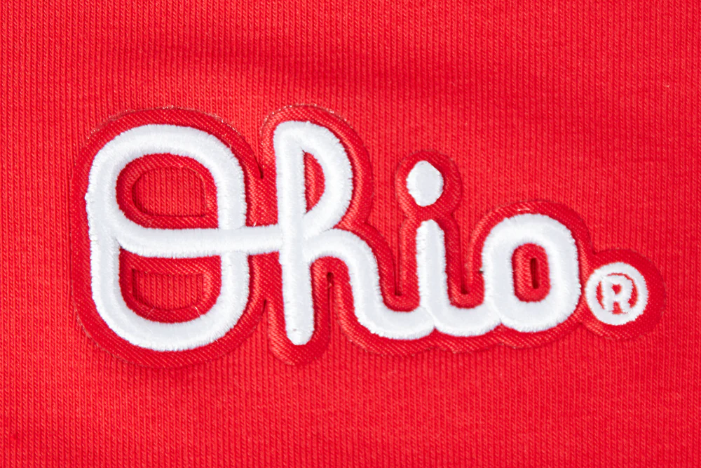 OHIO STATE UNIVERSITY CLASSIC WOMEN'S COTTON BIKE SHORT (RED) - Image 7