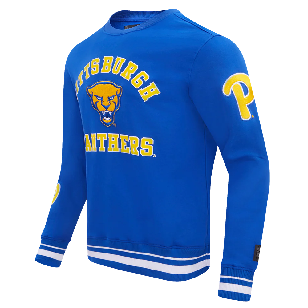 UNIVERSITY OF PITTSBURGH CLASSIC MEN'S STACKED LOGO CREWNECK (ROYAL BLUE) - Image 2