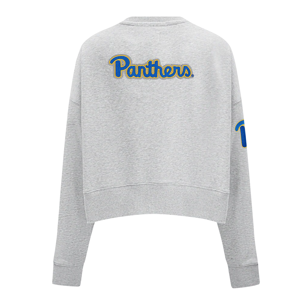 UNIVERSITY OF PITTSBURGH CLASSIC FLEECE CREWNECK (HEATHER GREY) - Image 3