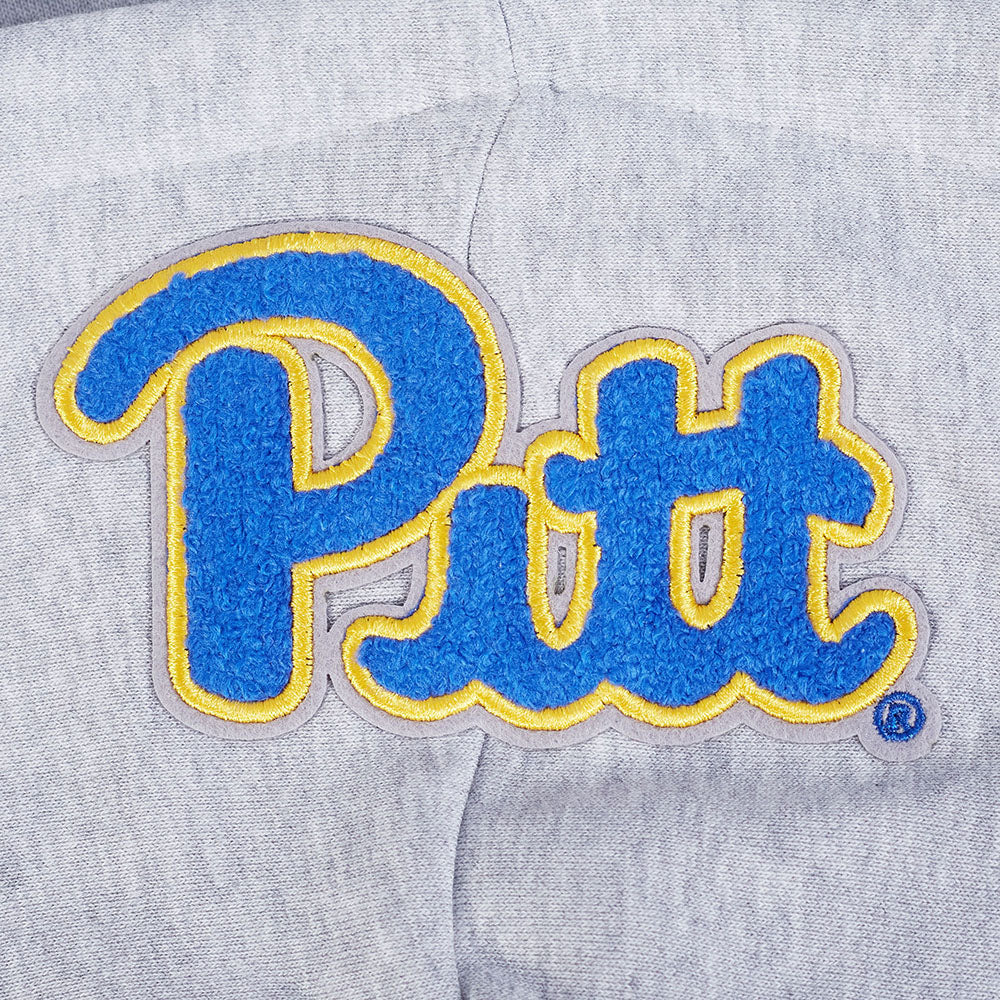 UNIVERSITY OF PITTSBURGH CLASSIC FLEECE CROPPED PULLOVER HOODIE (HEATHER GREY) - Image 8