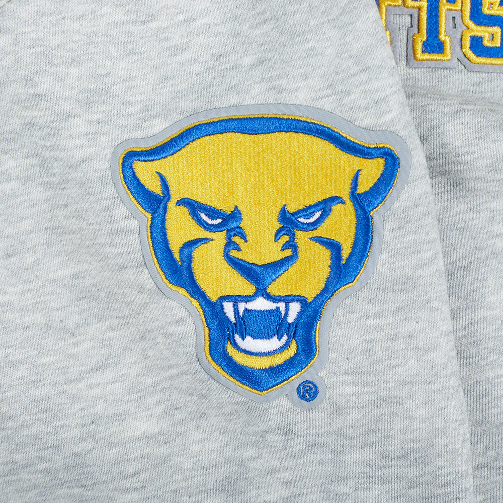 COLLEGE UNIVERSITY OF PITTSBURGH CLASSIC WOMEN'S FLC PO HOODIE (HEATHER GREY) - Image 5