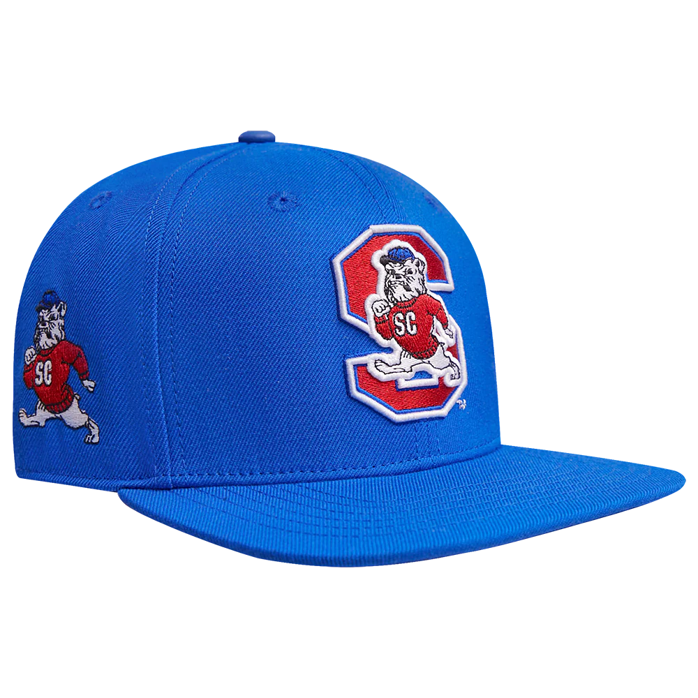 SOUTH CAROLINA STATE UNIVERSITY CLASSIC UNISEX WOOL SNAPBACK HAT (ROYAL BLUE) - Image 2