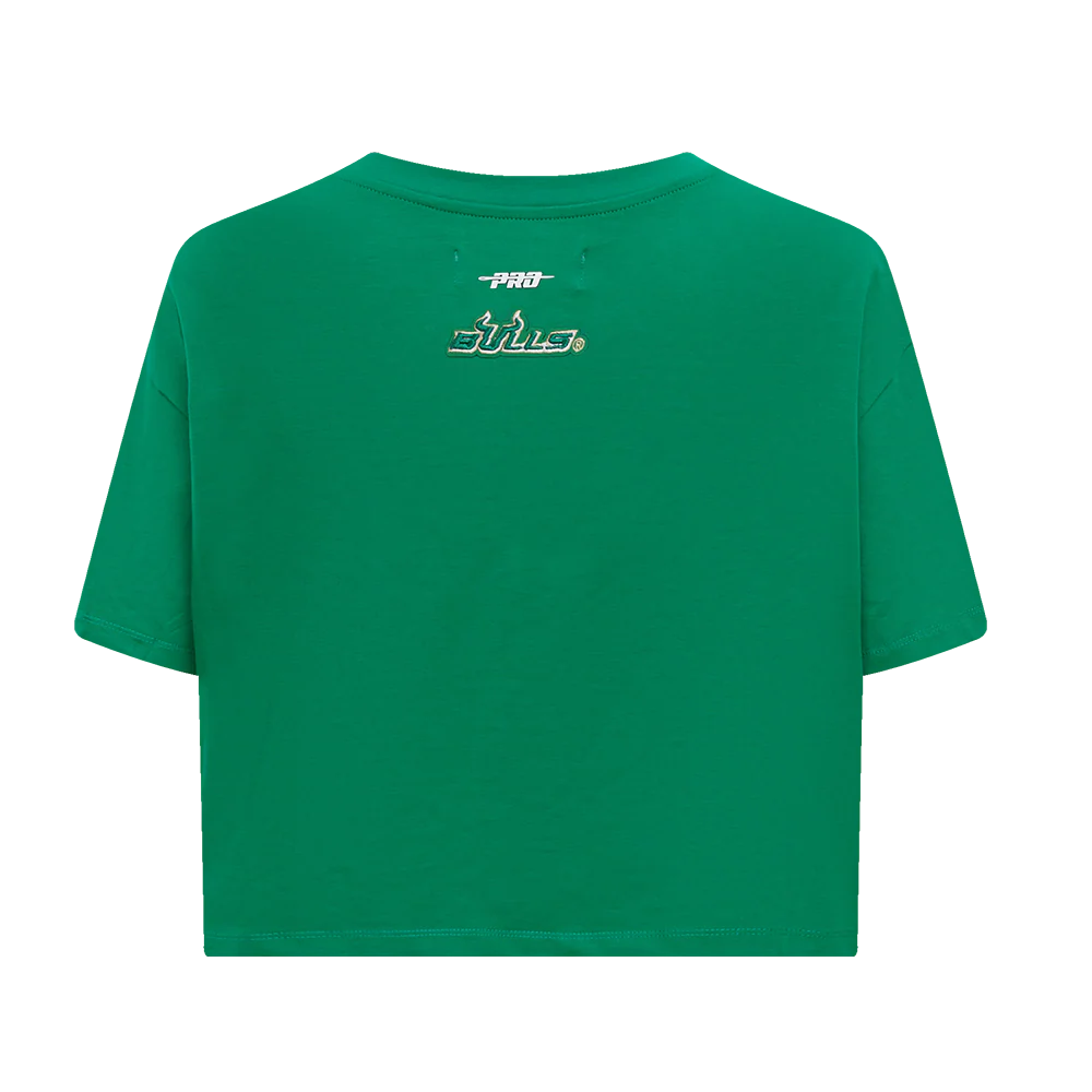 UNIVERSITY OF SOUTH FLORIDA CLASSIC SINGLE JERSEY BOXY TEE (KELLY GREEN) - Image 3