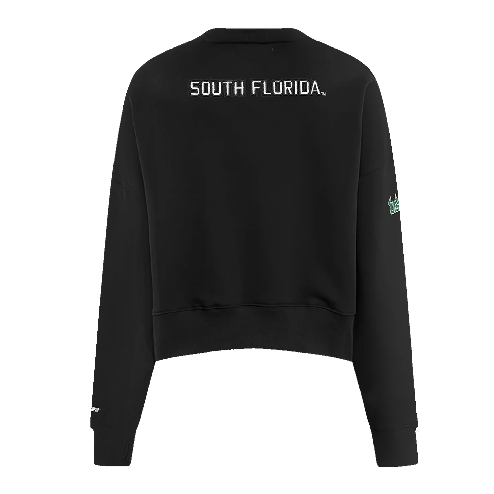 UNIVERSITY OF SOUTH FLORIDA CLASSIC FLEECE CREWNECK (BLACK) - Image 3