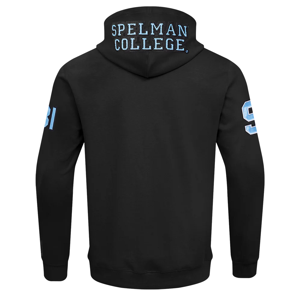 SPELMAN COLLEGE CLASSIC MEN'S FZ PO HOODIE (BLACK) - Image 3