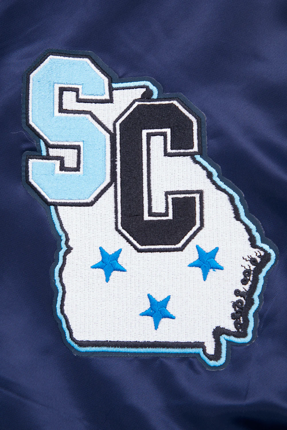 SPELMAN COLLEGE HOMECOMING RIB MEN'S SATIN JACKET (MIDNIGHT NAVY) - Image 6
