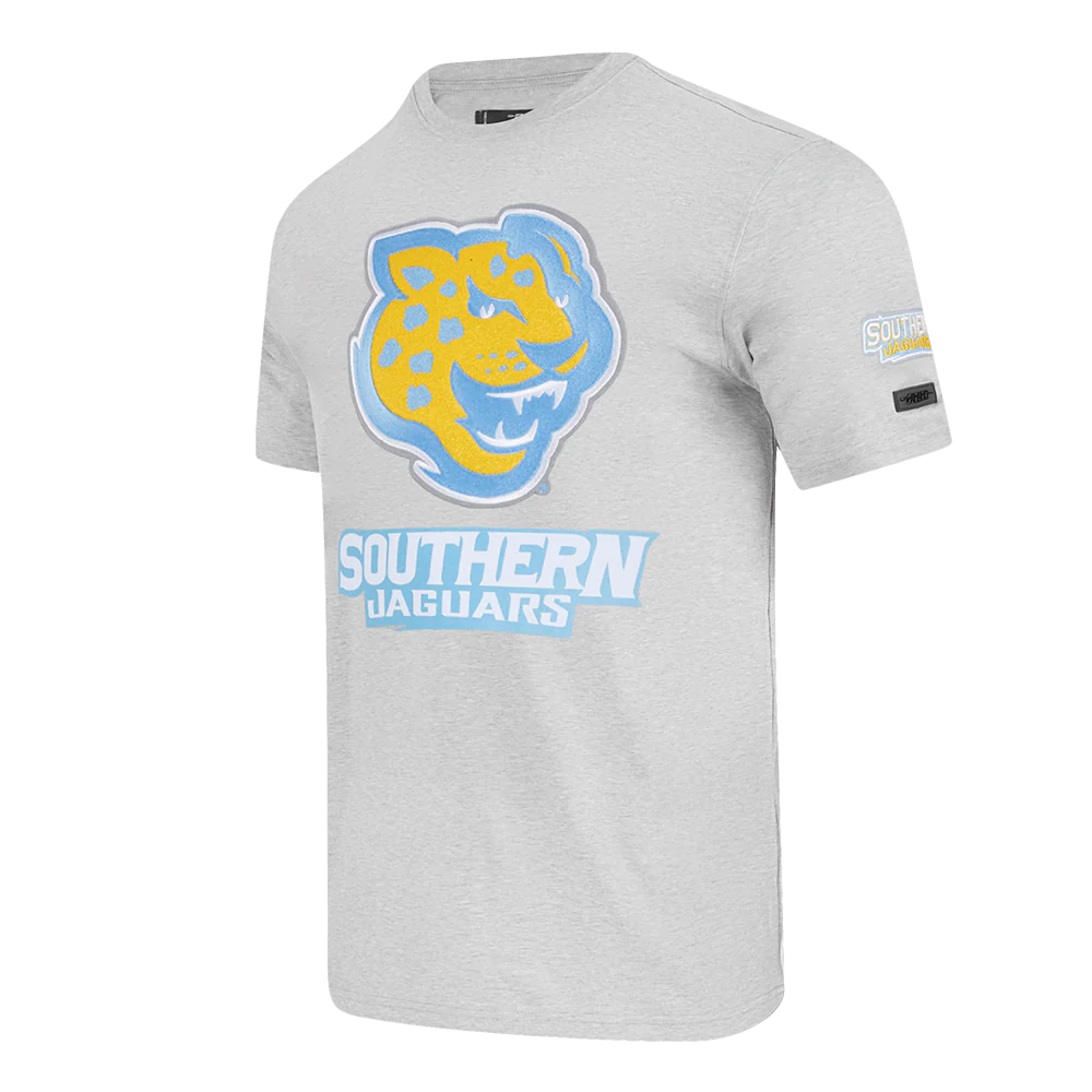 SOUTHERN UNIVERSITY CLASSIC MEN'S STACKED LOGO TEE (HEATHER GREY) - Image 2