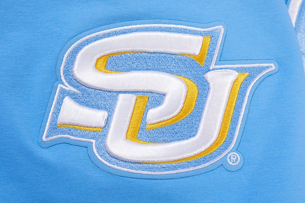 SOUTHERN UNIVERSITY CLASSIC MEN'S STACKED LOGO TEE (UNIVERSITY BLUE) - Image 6