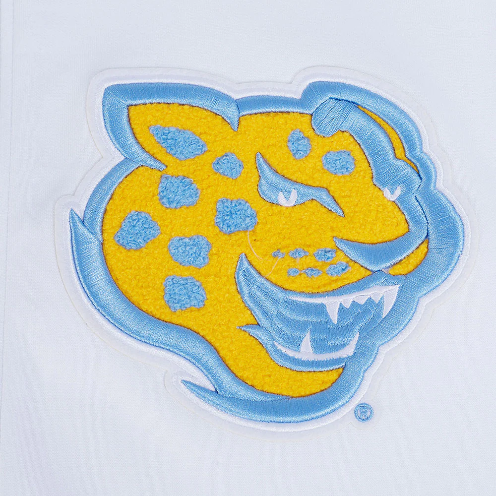SOUTHERN UNIVERSITY CLASSIC MEN'S FULL ZIP PULLOVER HOODIE (WHITE) - Image 5