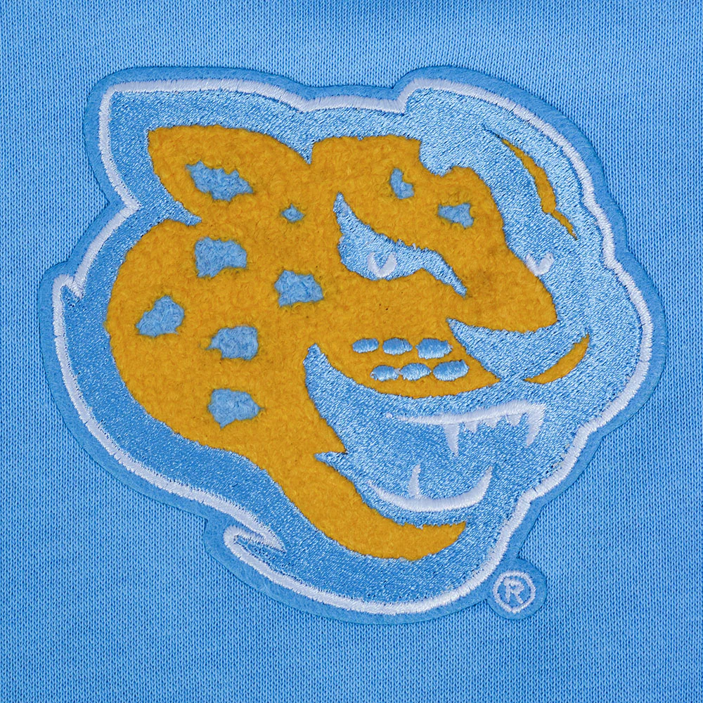 SOUTHERN UNIVERSITY CLASSIC WOMEN'S RIB FLEECE CREWNECK (UNIVERSITY BLUE) - Image 6