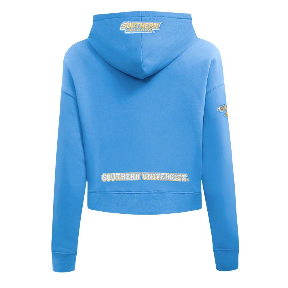 SOUTHERN UNIVERSITY CLASSIC FLEECE CROPPED PULLOVER HOODIE (UNIVERSITY BLUE) - Image 3