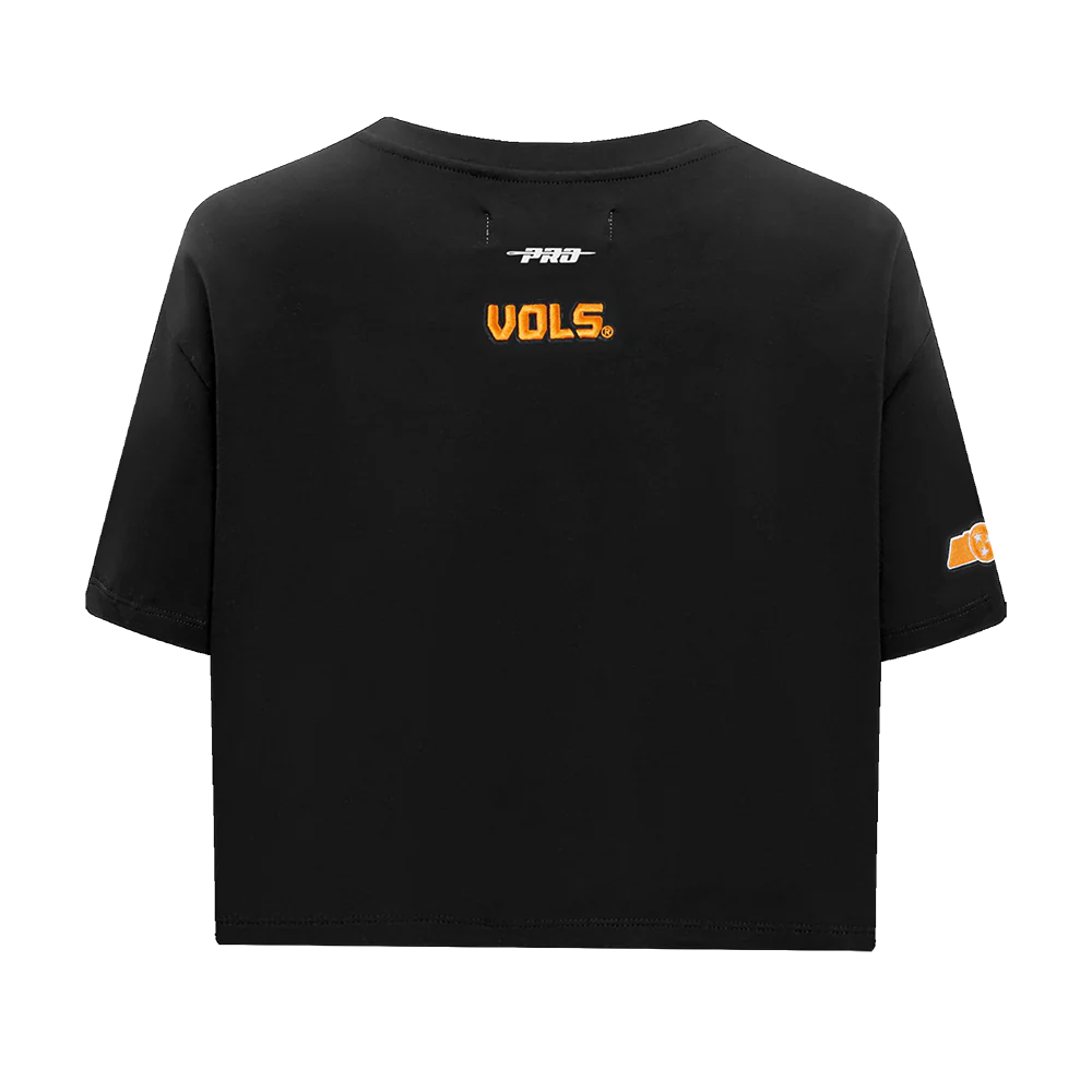 UNIVERSITY OF TENNESSEE CLASSIC WOMEN'S SINGLE JERSEY BOXY TEE (BLACK) - Image 3