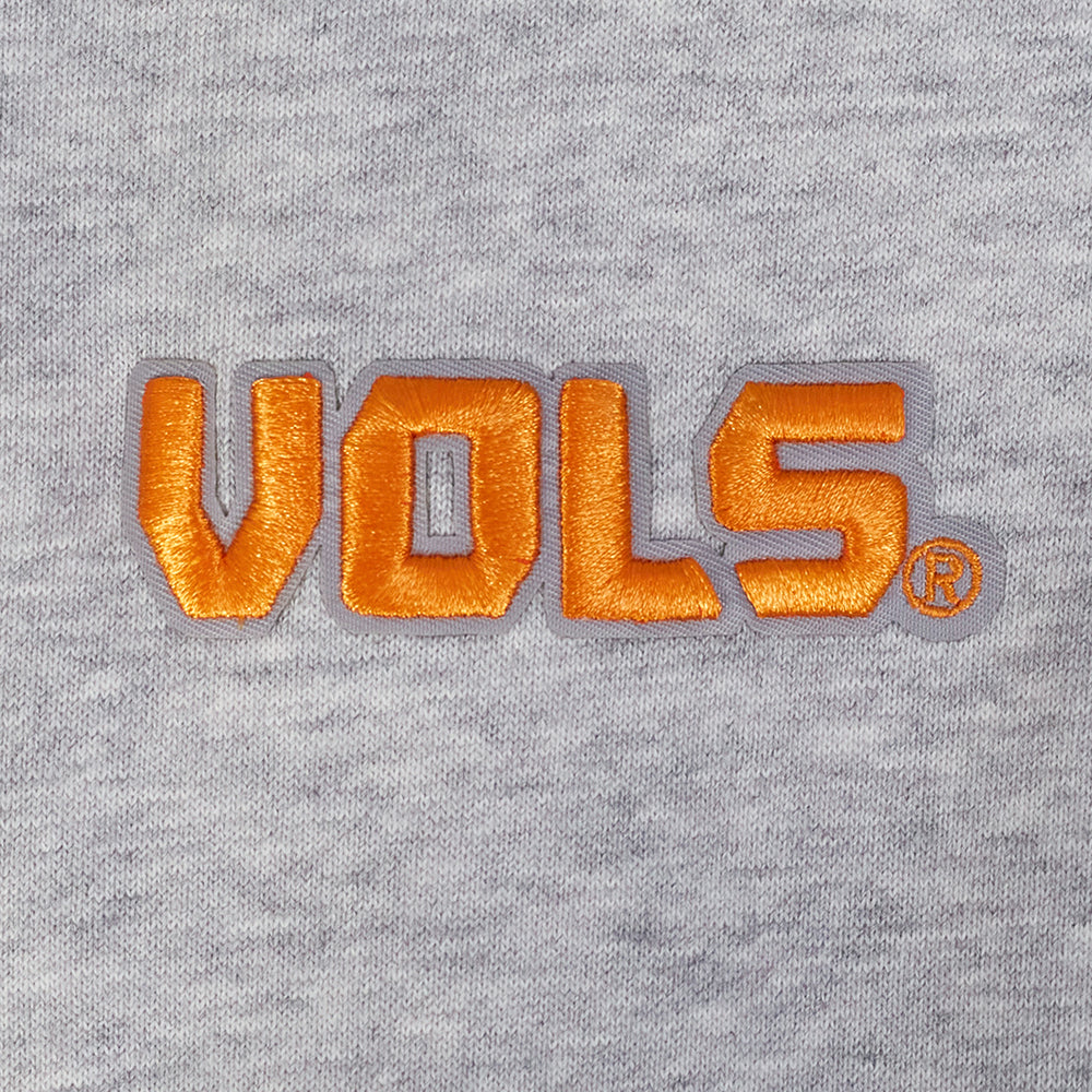 UNIVERSITY OF TENNESSEE CLASSIC WOMEN'S RIB FLEECE CREWNECK (HEATHER GRAY/BLACK) - Image 6